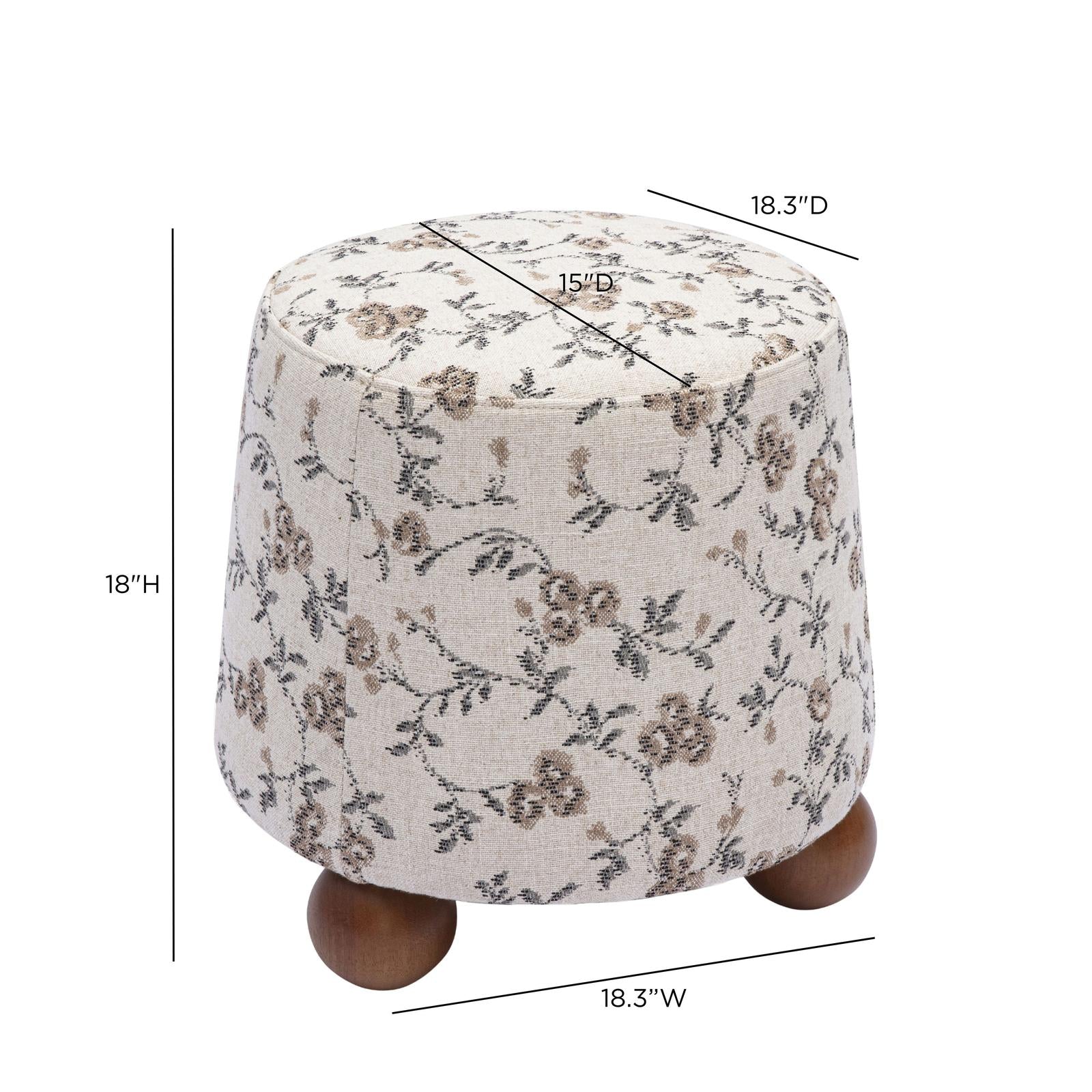 TOV Furniture Jaine Ottoman