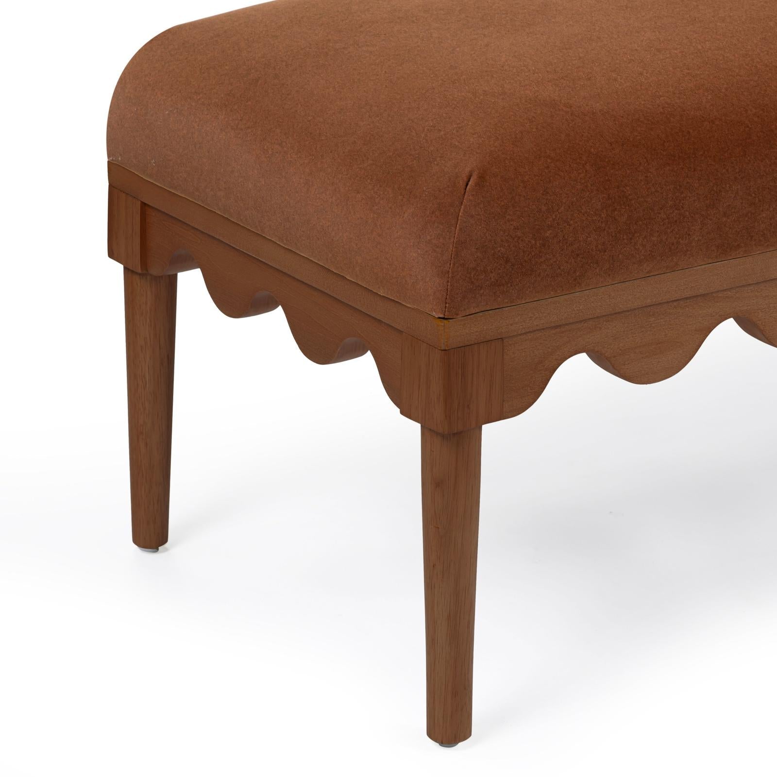 TOV Furniture Oodle Performance Vegan Mohair Bench