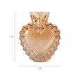 TOV Furniture Heart Amber Glass Vase