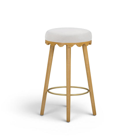 TOV Furniture Oodle Performance Vegan Mohair Bar Stool