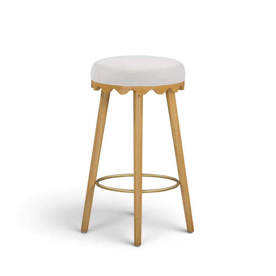 TOV Furniture Oodle Performance Vegan Mohair Bar Stool