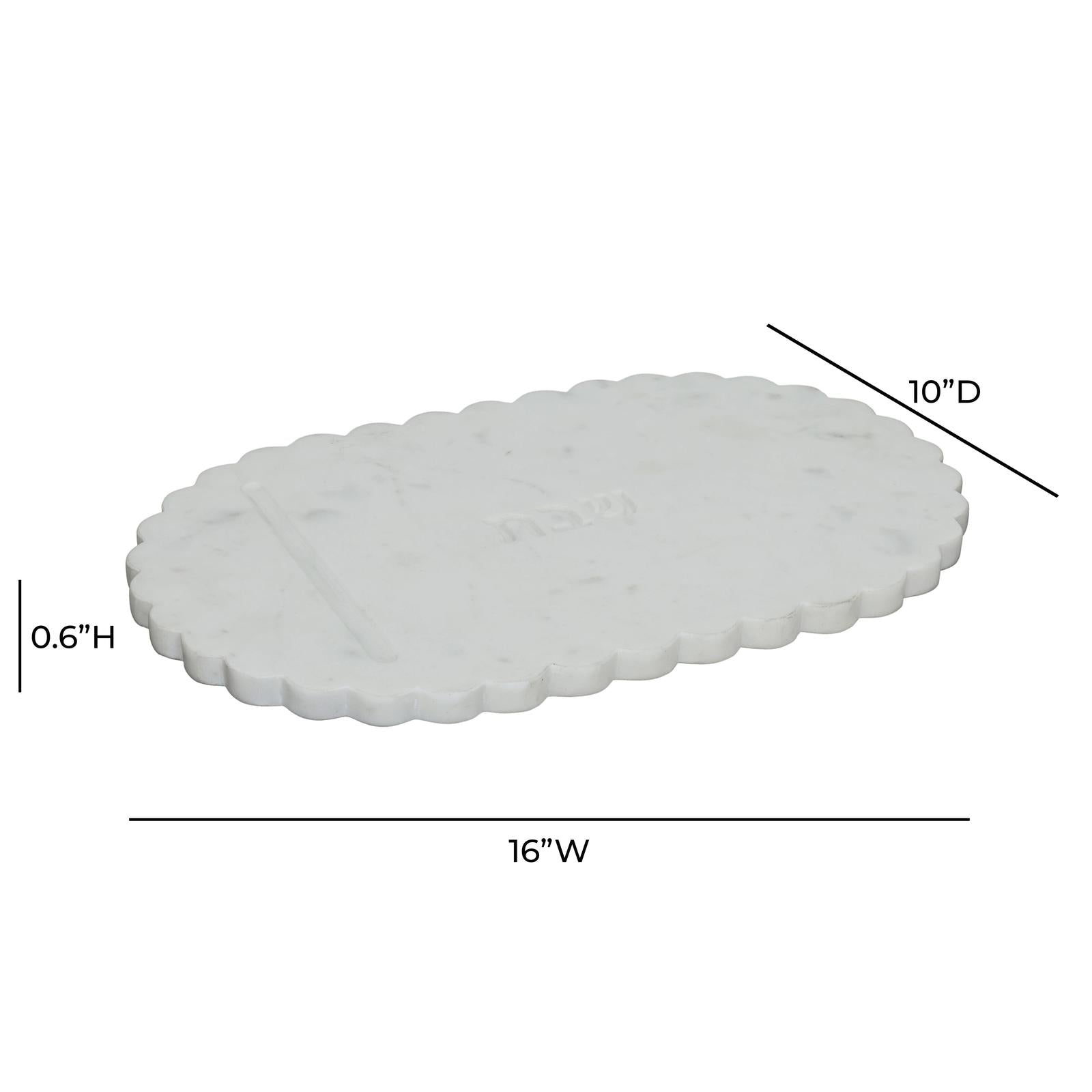TOV Furniture Shabbat Marble Serving Board