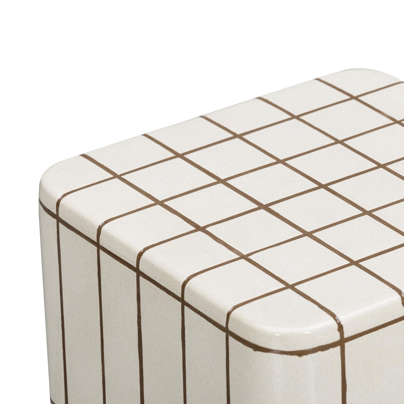 TOV Furniture Tatiana Square Concrete Indoor/Outdoor Side Table