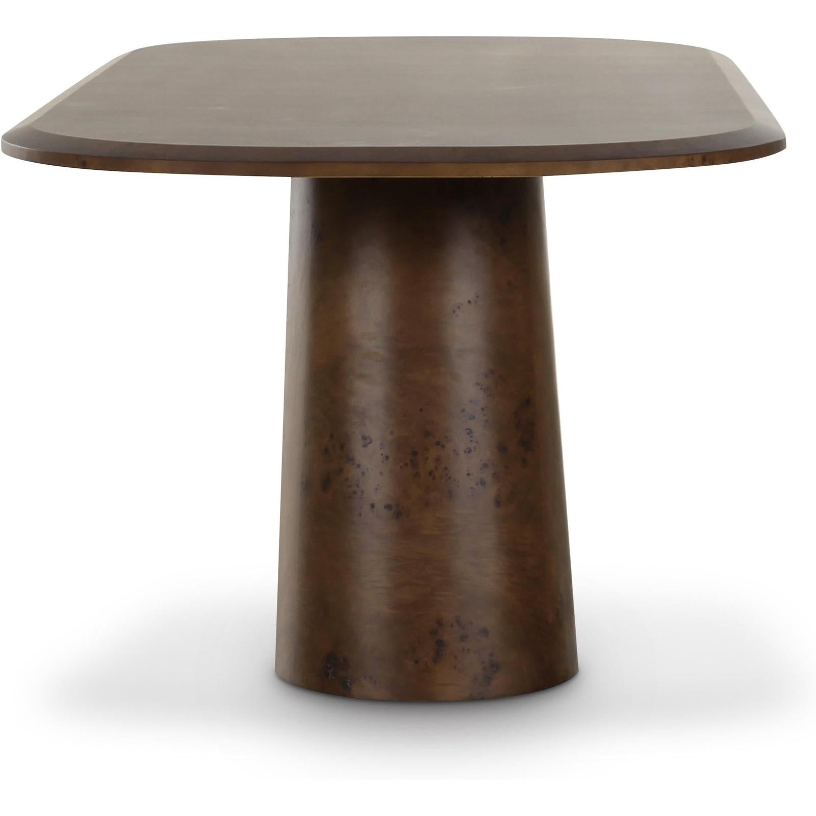 TOV Furniture Gladyss Burl Oval Dining Table