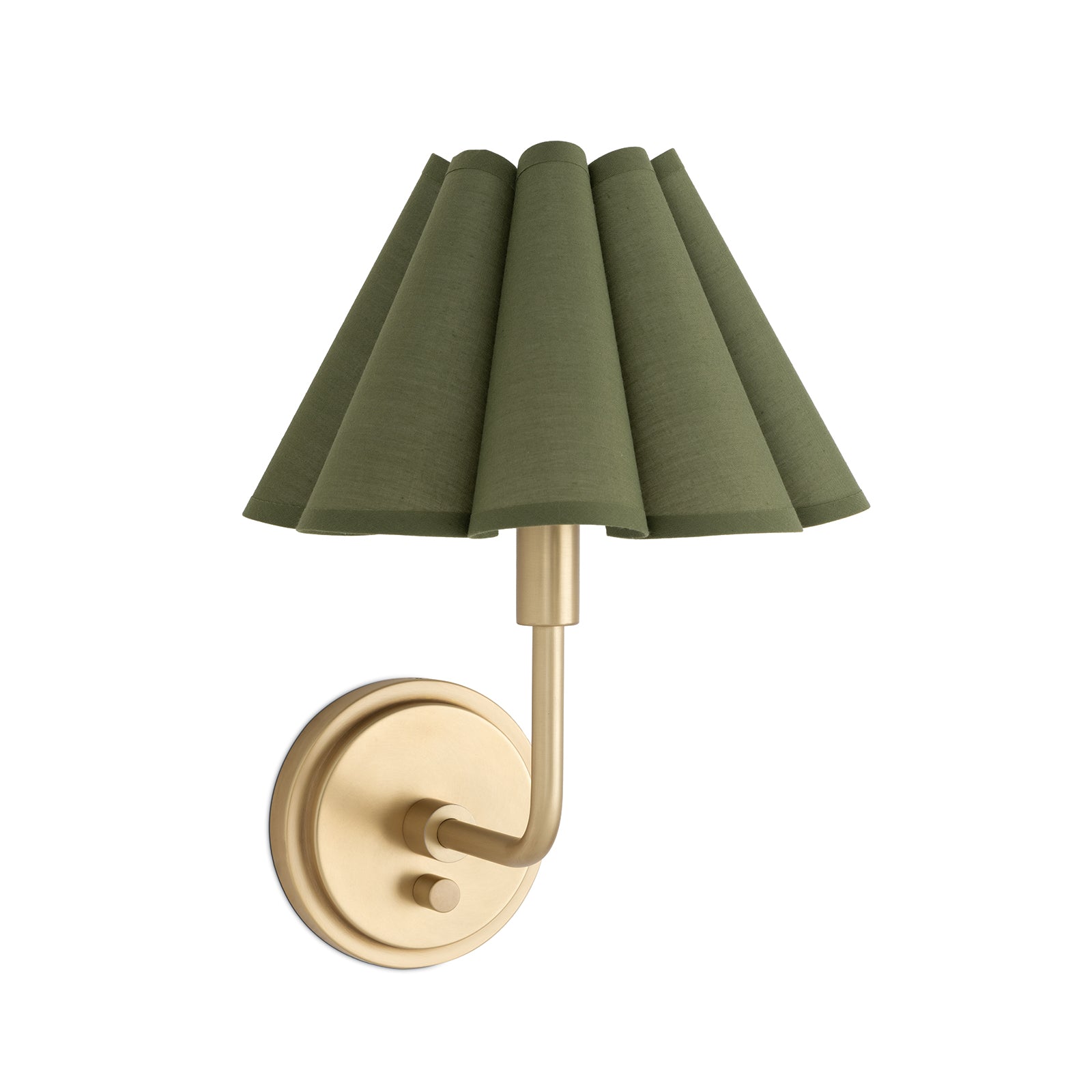 Polly Natural Brass Single Sconce
