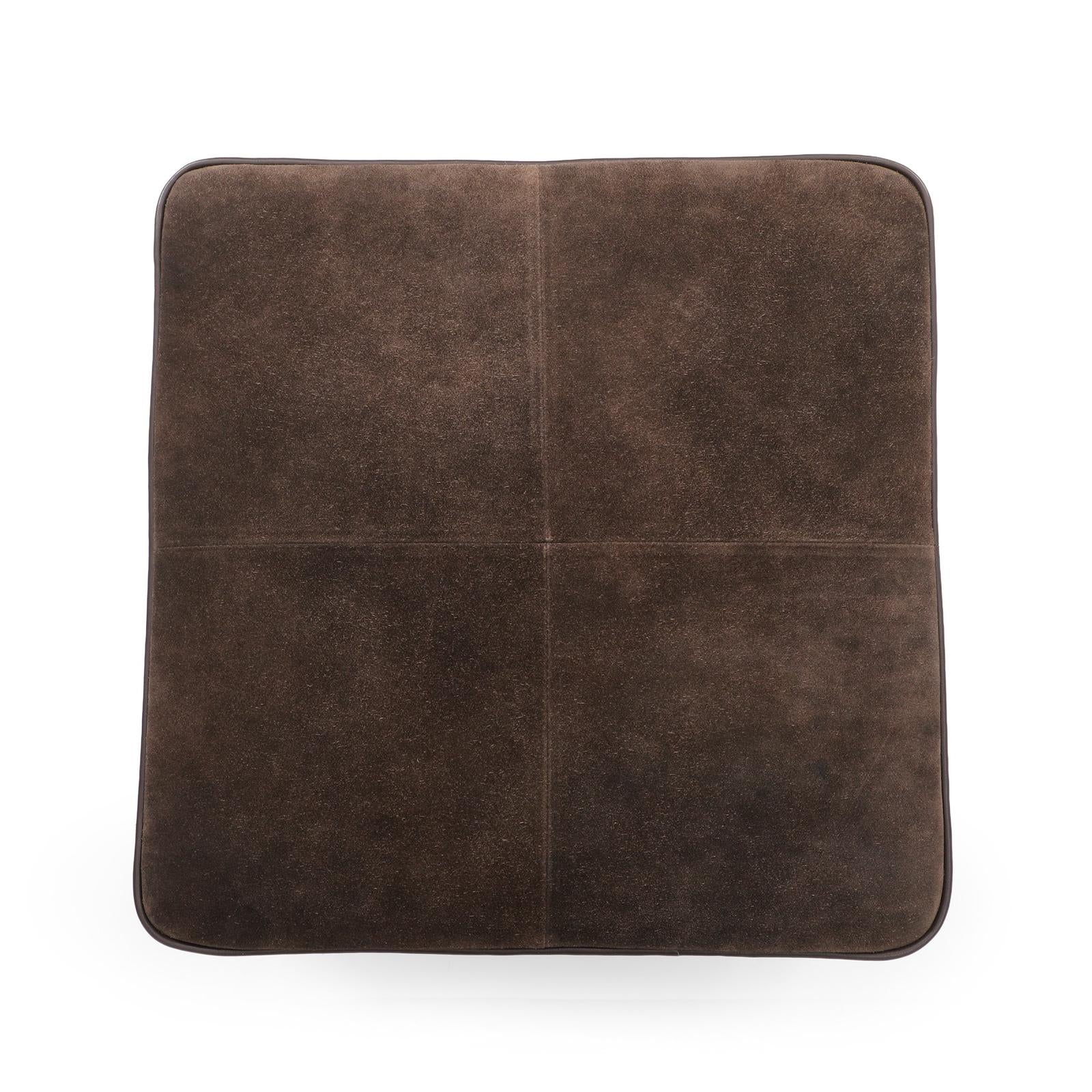 TOV Furniture Daphne Square Suede Fringe Ottoman