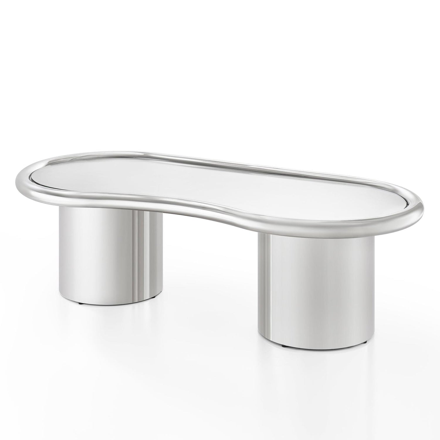 TOV Furniture Sorya 51" Chrome Coffee Table