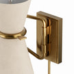 Gable Antique Natural Brass Swing Arm Sconce