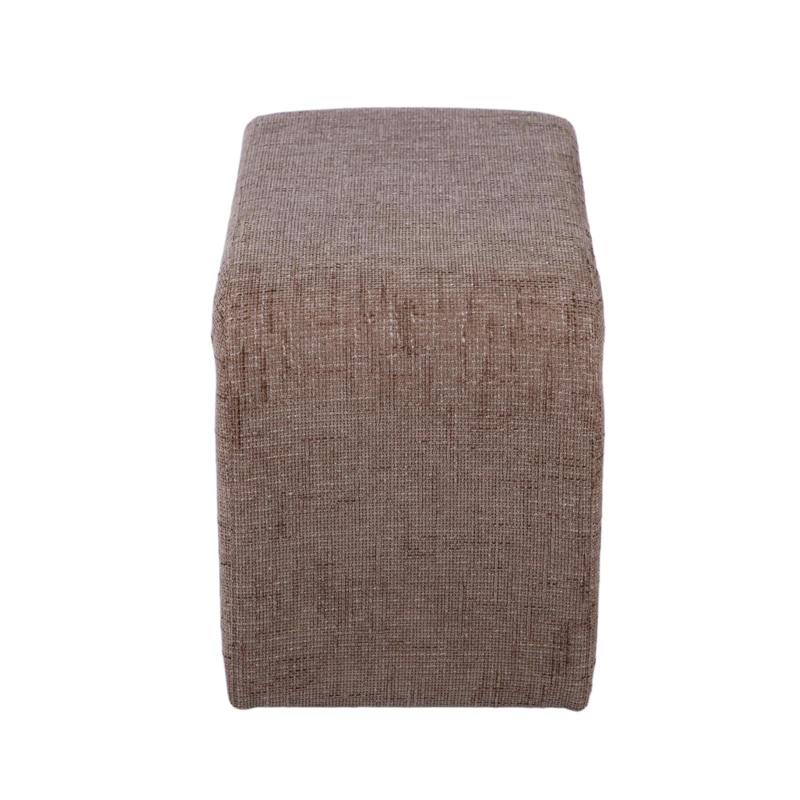 TOV Furniture Alvie Railroad Chenille Storage Side Table