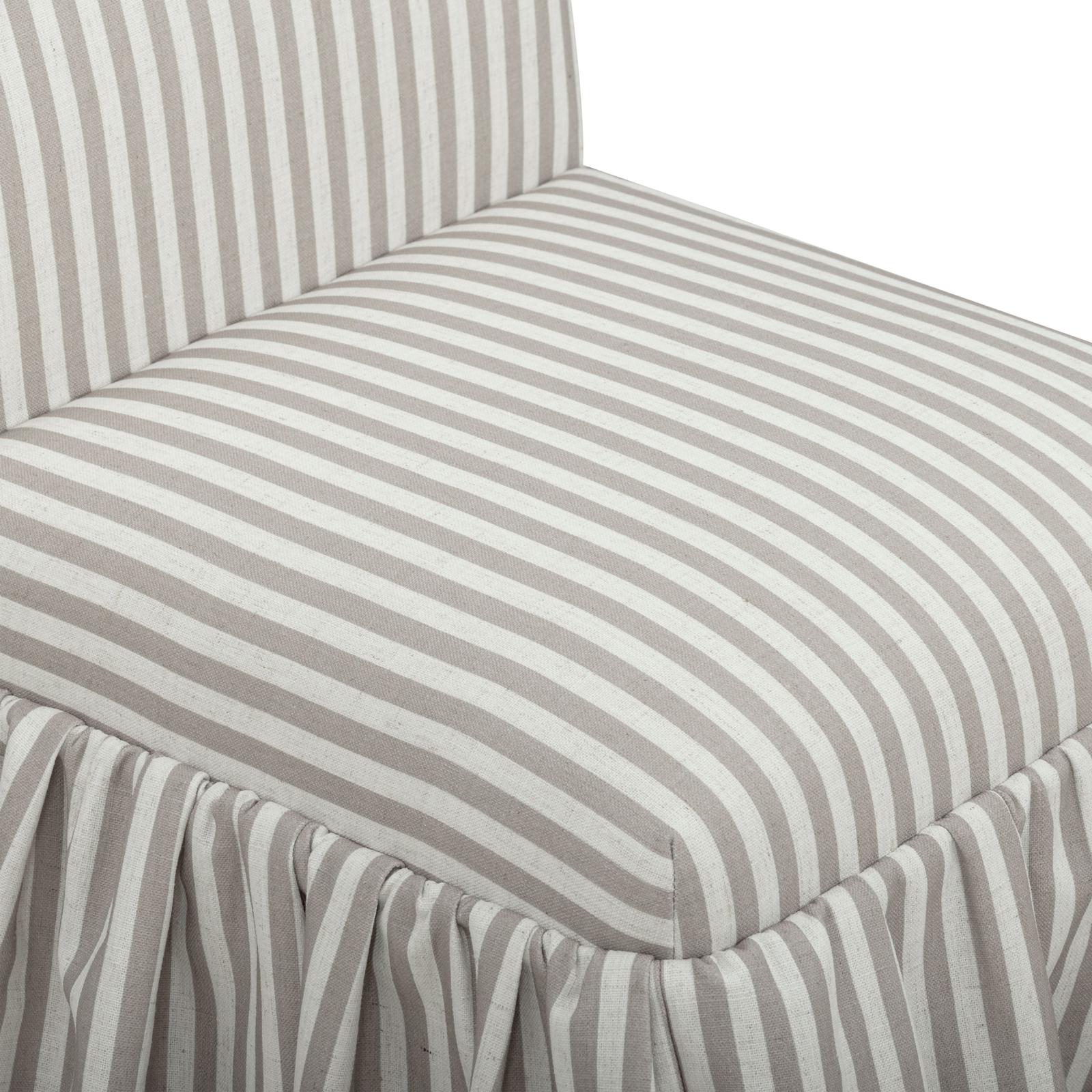 TOV Furniture Gertrude Striped Performance Linen Skirted Dining Chair