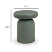 TOV Furniture Lydia Concrete Indoor/Outdoor Side Table