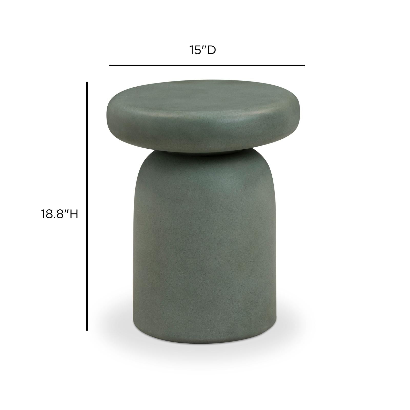 TOV Furniture Lydia Concrete Indoor/Outdoor Side Table