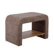 TOV Furniture Alvie Railroad Chenille Storage Side Table