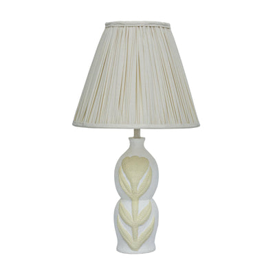 TOV Furniture Edith Curved Papier Mache Flower Pleated Table Lamp
