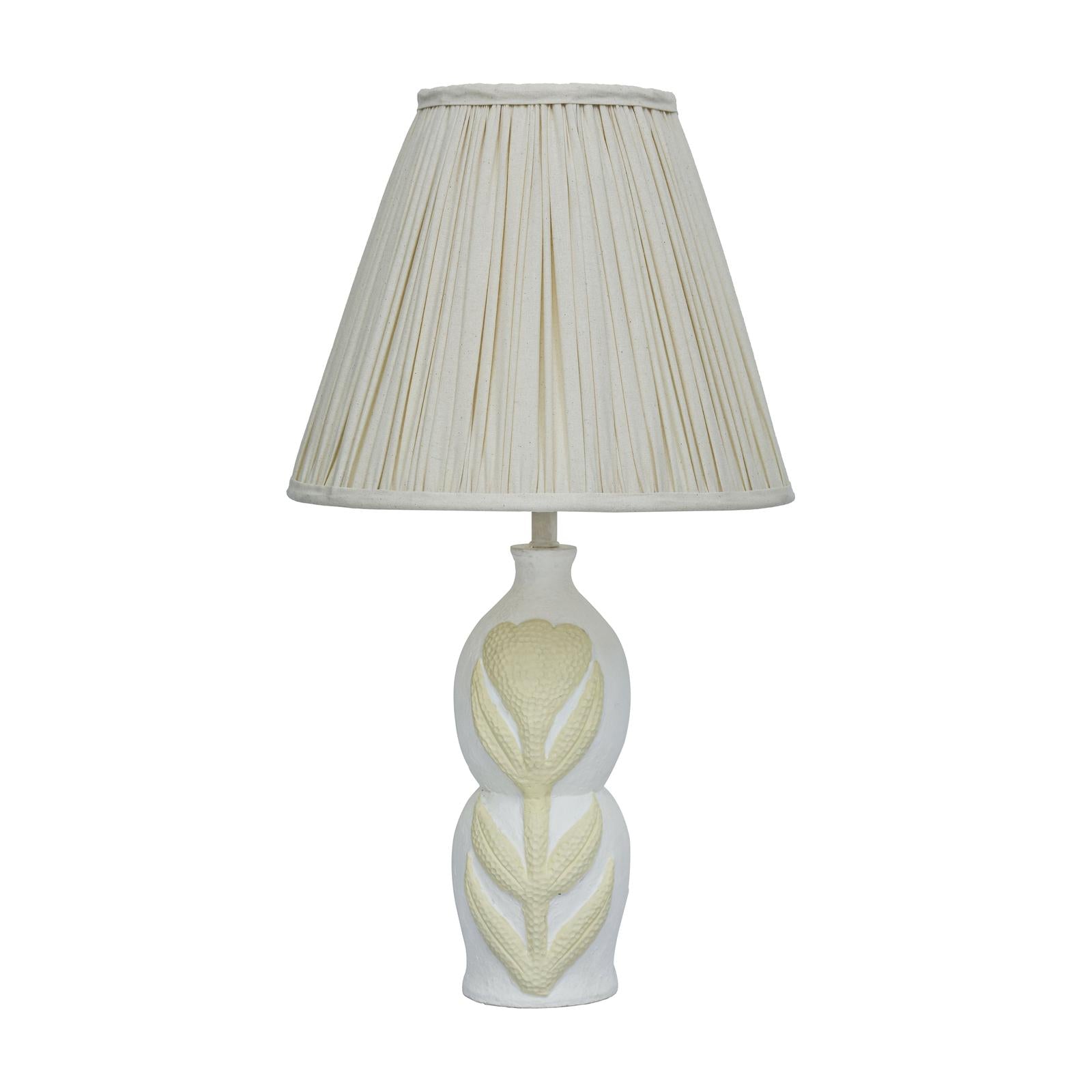 TOV Furniture Edith Curved Papier Mache Flower Pleated Table Lamp