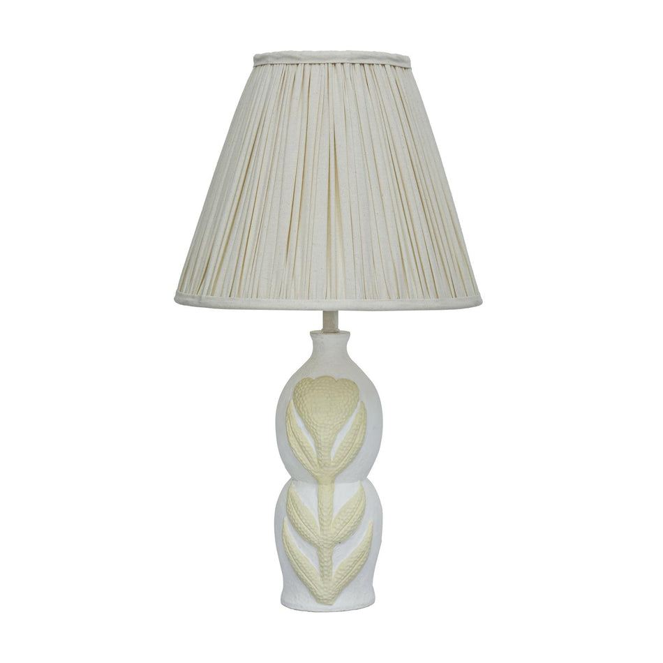 TOV Furniture Edith Curved Papier Mache Flower Pleated Table Lamp