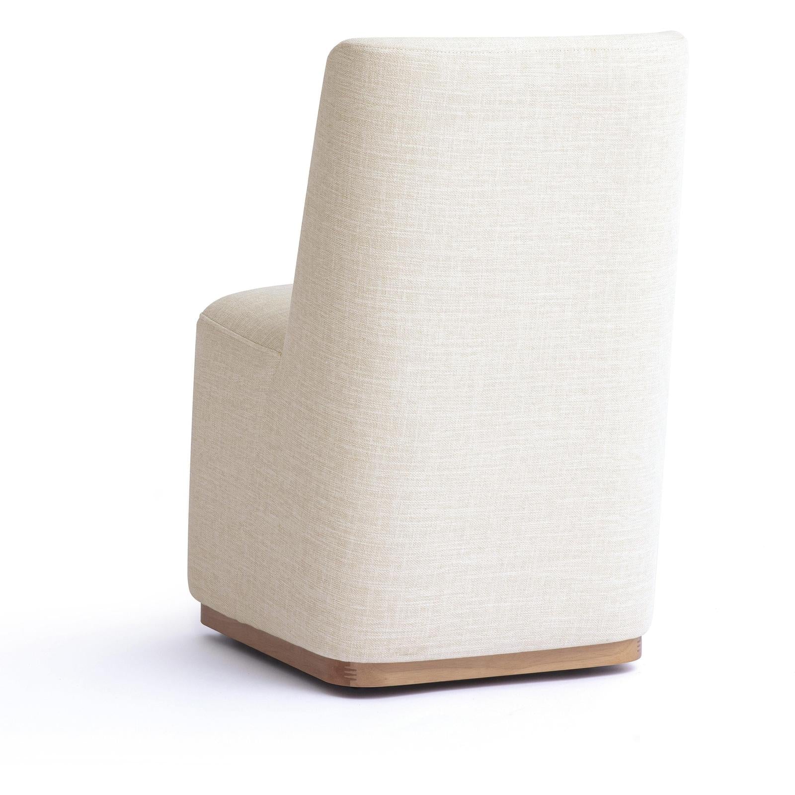 TOV Furniture Melissa Performance Fabric Rolling Dining Chair