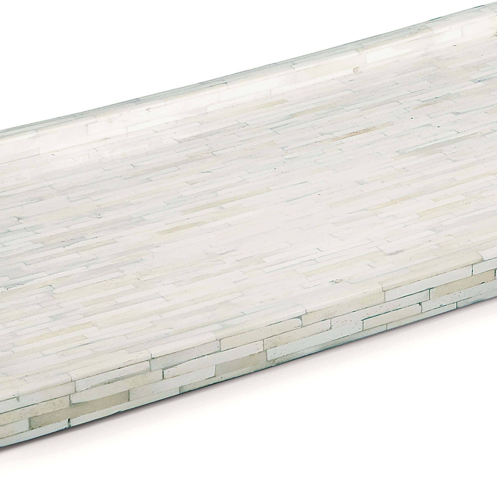Regina Andrew White Bone and Nickel Tray