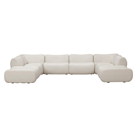 TOV Furniture Zenith 8-Piece Contract-Grade Upcycled Fabric Modular U-Sectional