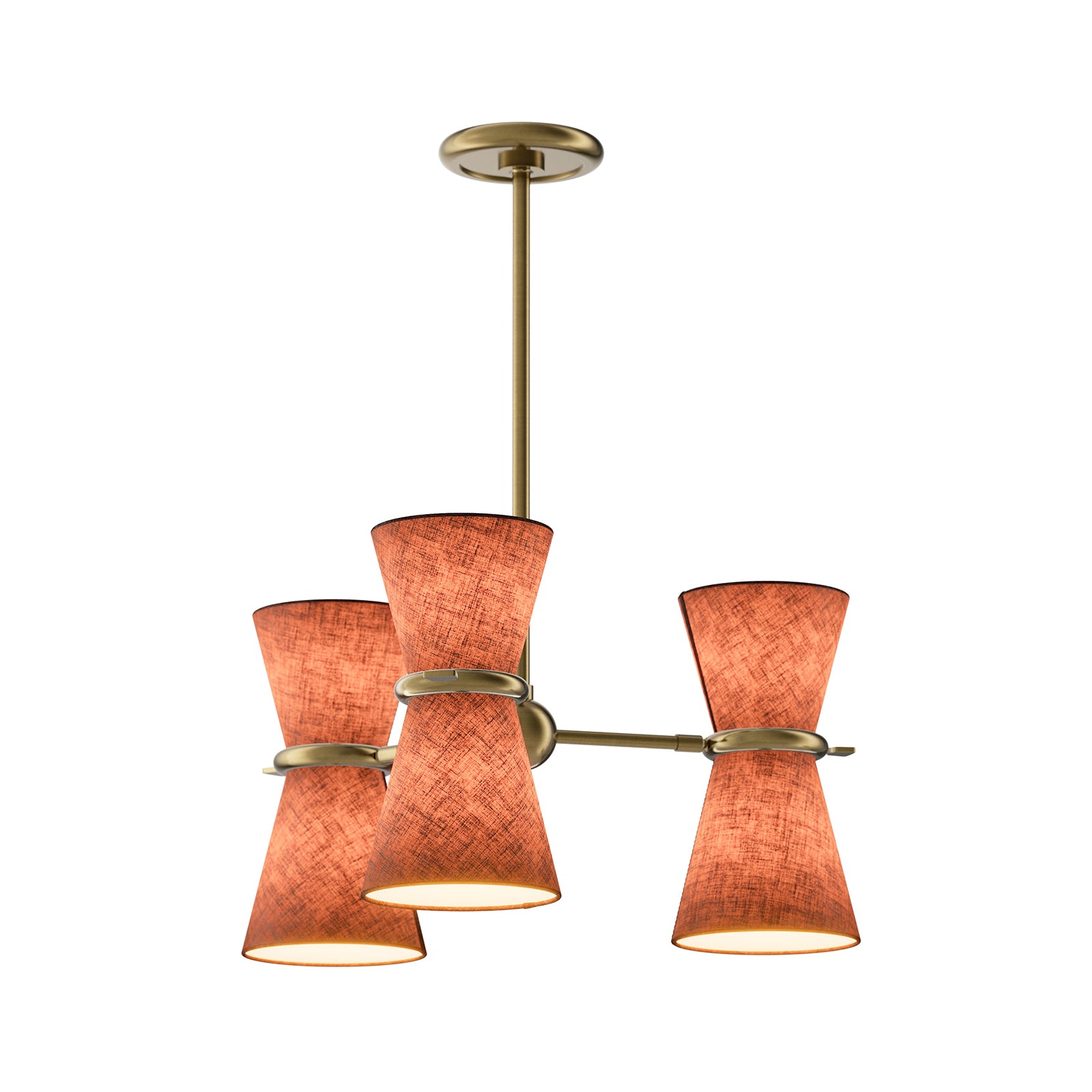 Gable Antique Natural Brass Pendant
