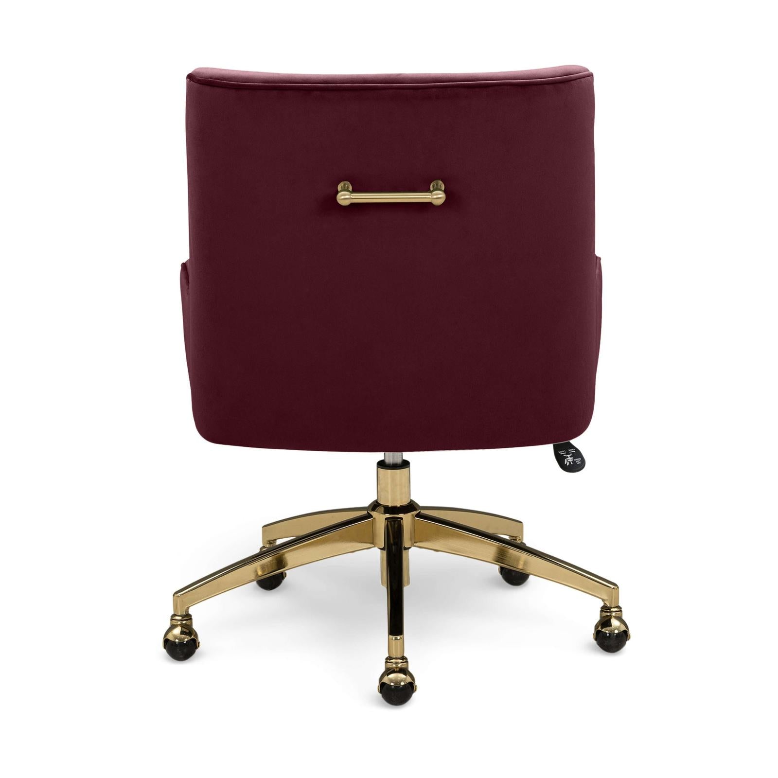 TOV Furniture Beatrix Performance Velvet Office Swivel Chair