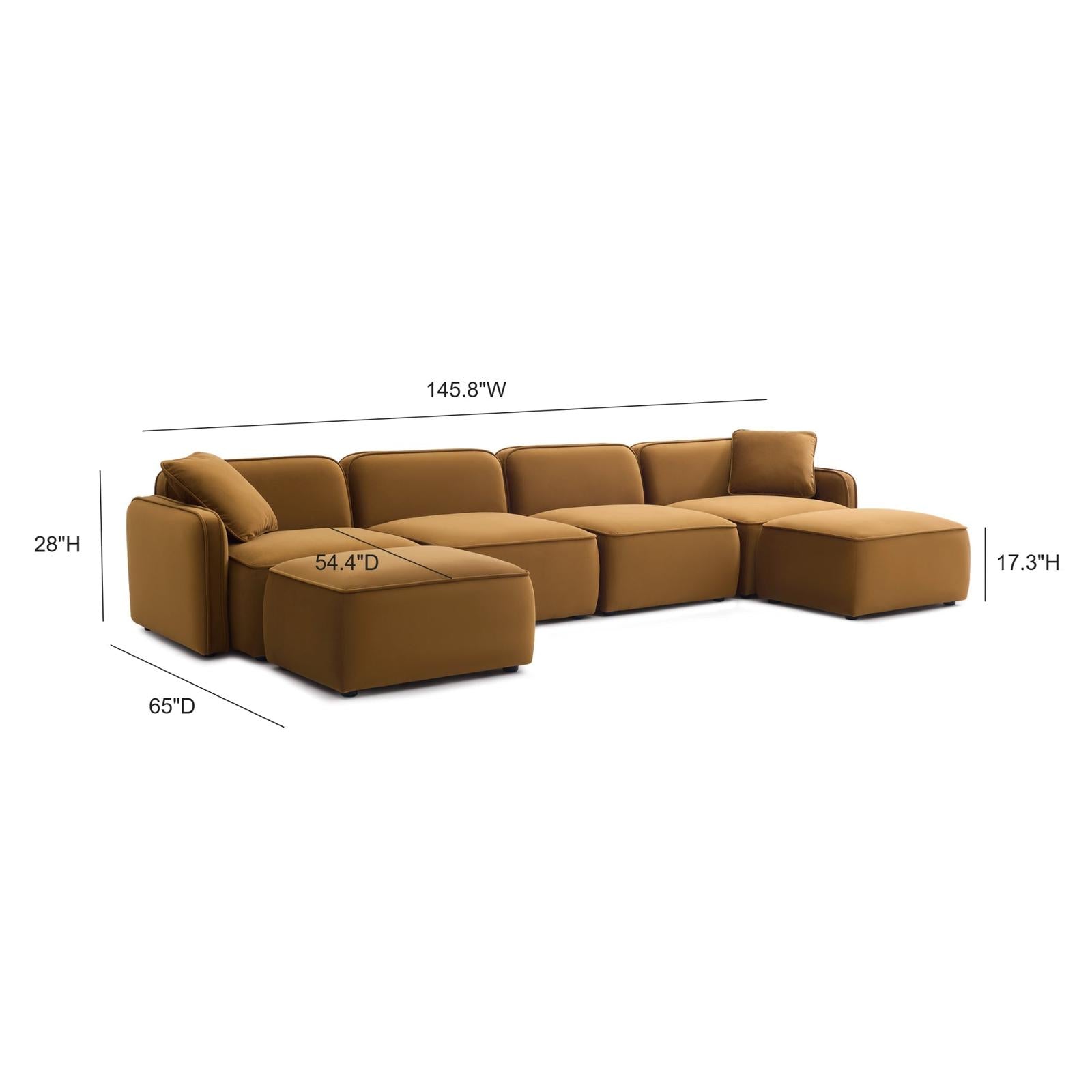 TOV Furniture Travie 6-Piece Modular U-Sectional