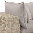 TOV Furniture Cali 4-Piece Performance Fabric & Wicker Outdoor Sectional