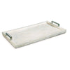 Regina Andrew White Bone and Nickel Tray