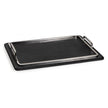 Greyson Leather Polished Nickel Rectangle Tray