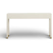 TOV Furniture Dani Cream Faux Shagreen 2-Drawer Console Table