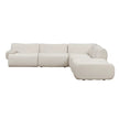 TOV Furniture Zenith 5-Piece Contract-Grade Upcycled Fabric Modular Sectional