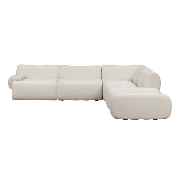 TOV Furniture Zenith 5-Piece Contract-Grade Upcycled Fabric Modular Sectional