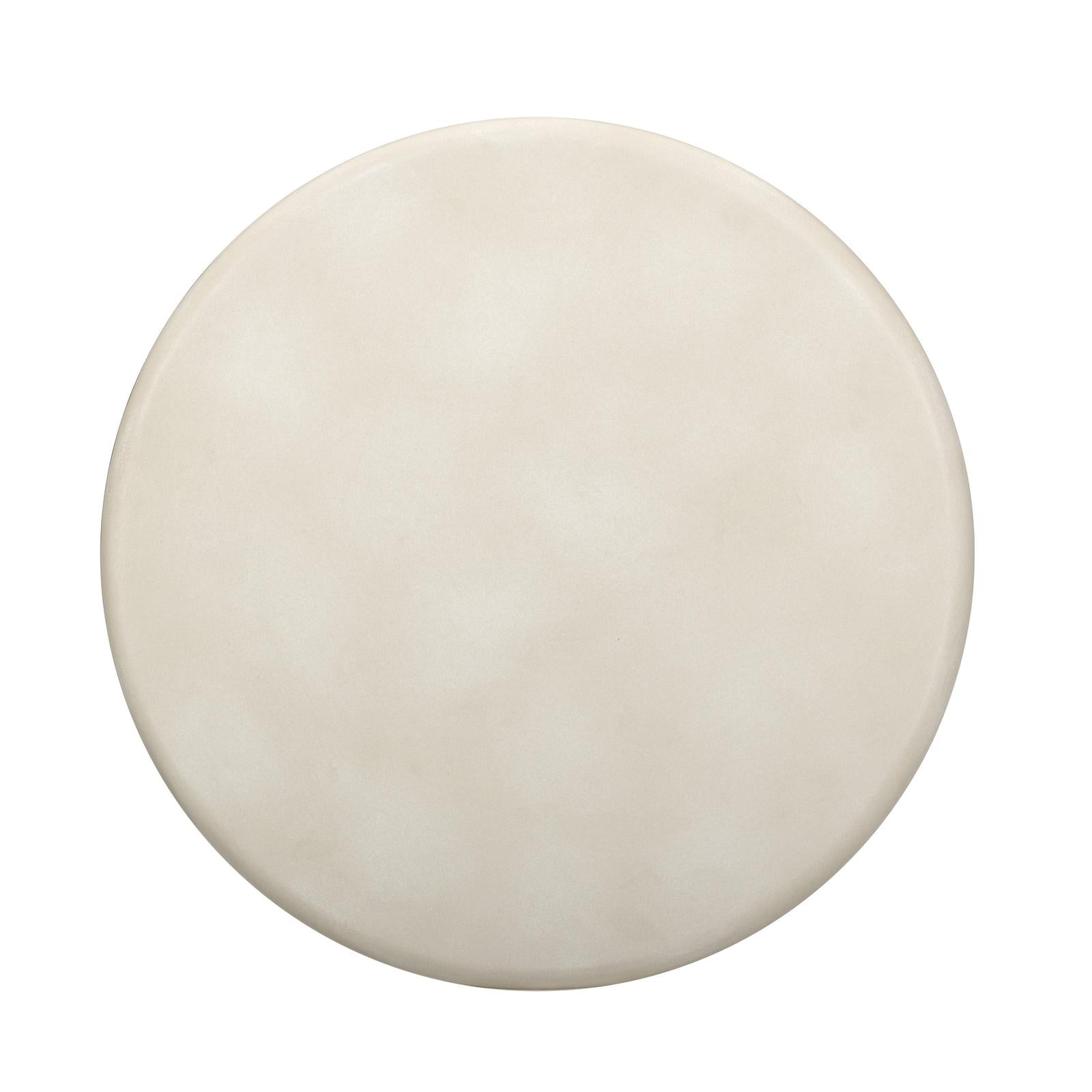 TOV Furniture Fafo Beige Indoor/Outdoor Concrete Side Table