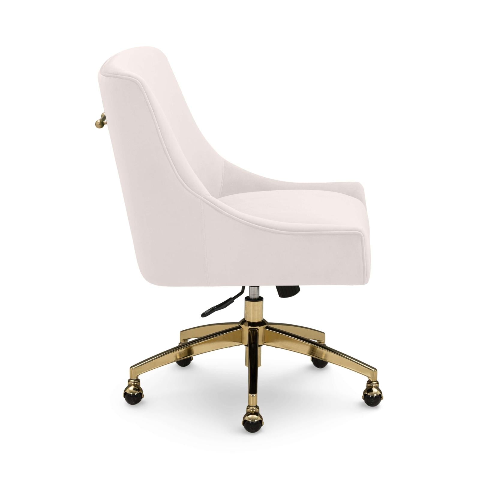 TOV Furniture Beatrix Performance Velvet Office Swivel Chair
