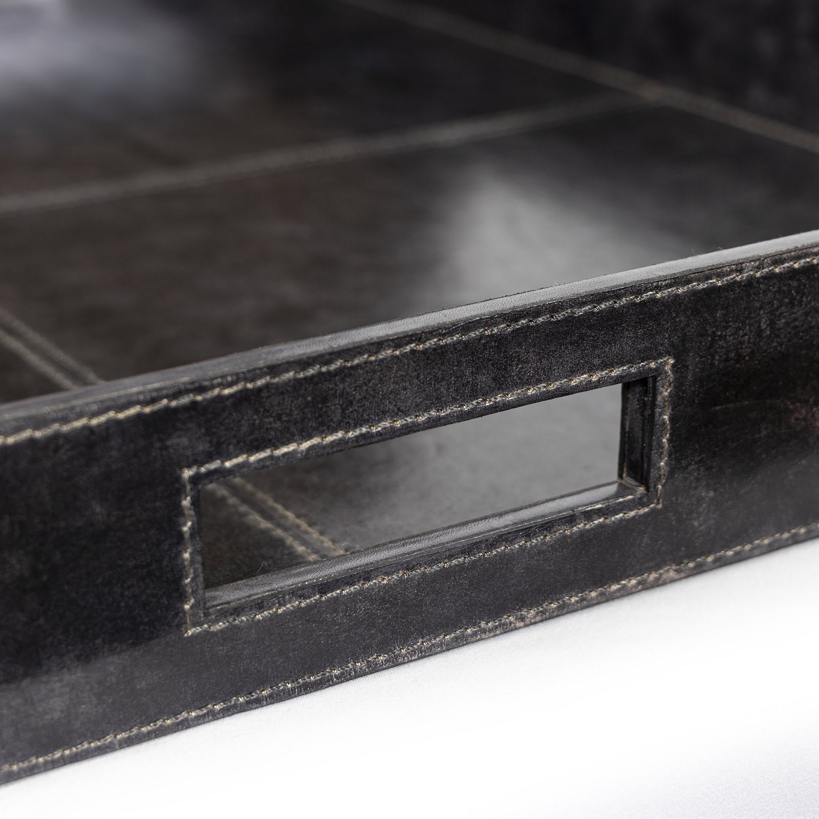 Regina Andrew Derby Leather Tray Set