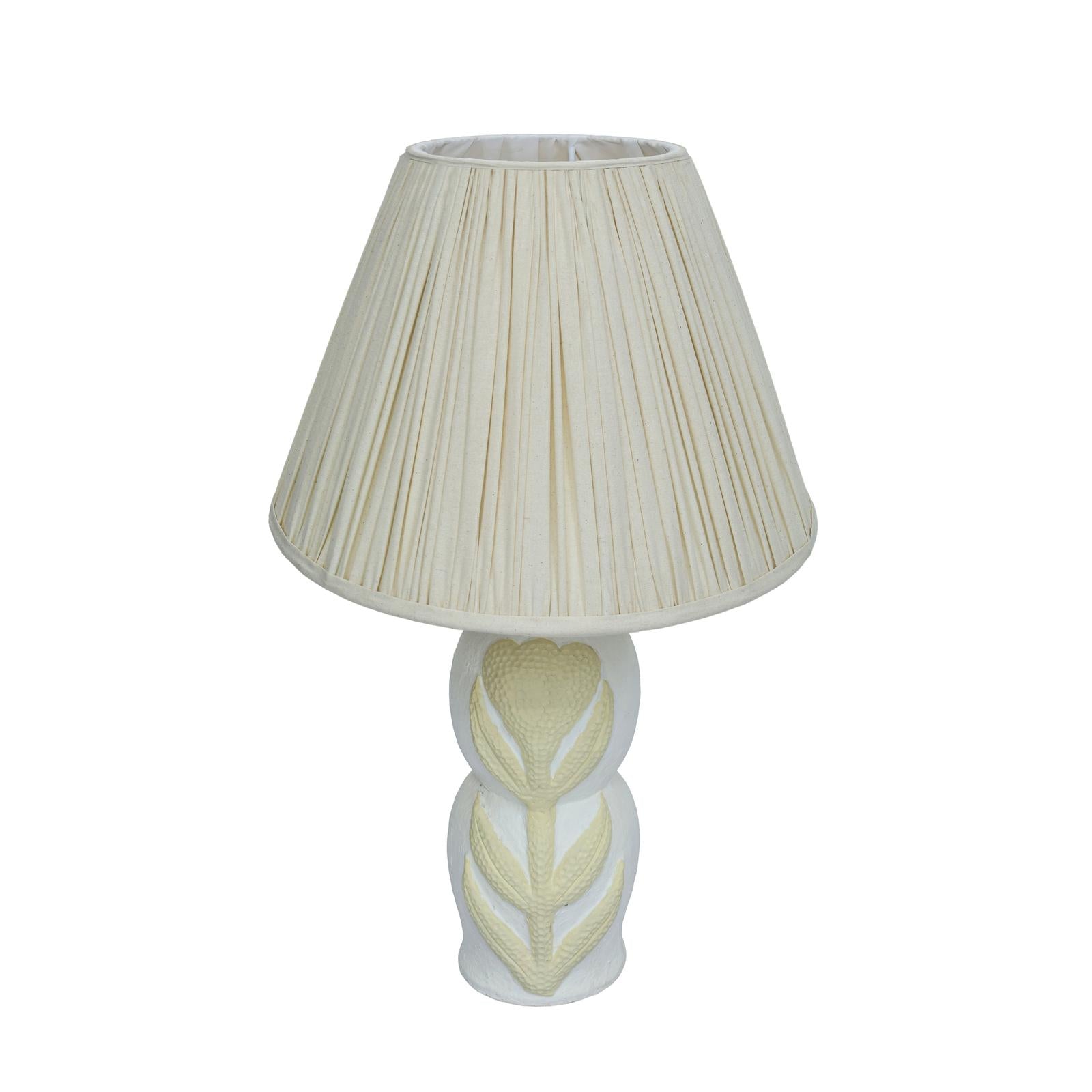 TOV Furniture Edith Curved Papier Mache Flower Pleated Table Lamp