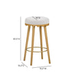 TOV Furniture Oodle Performance Vegan Mohair Bar Stool