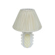 TOV Furniture Edith Scalloped Papier Mache Flower Pleated Table Lamp