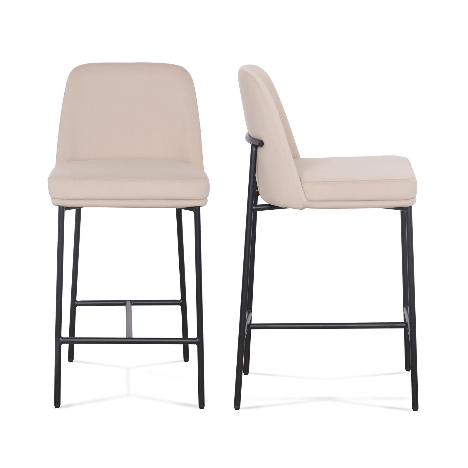 TOV Furniture Sydney Performance Velvet Counter Stool Set of 2