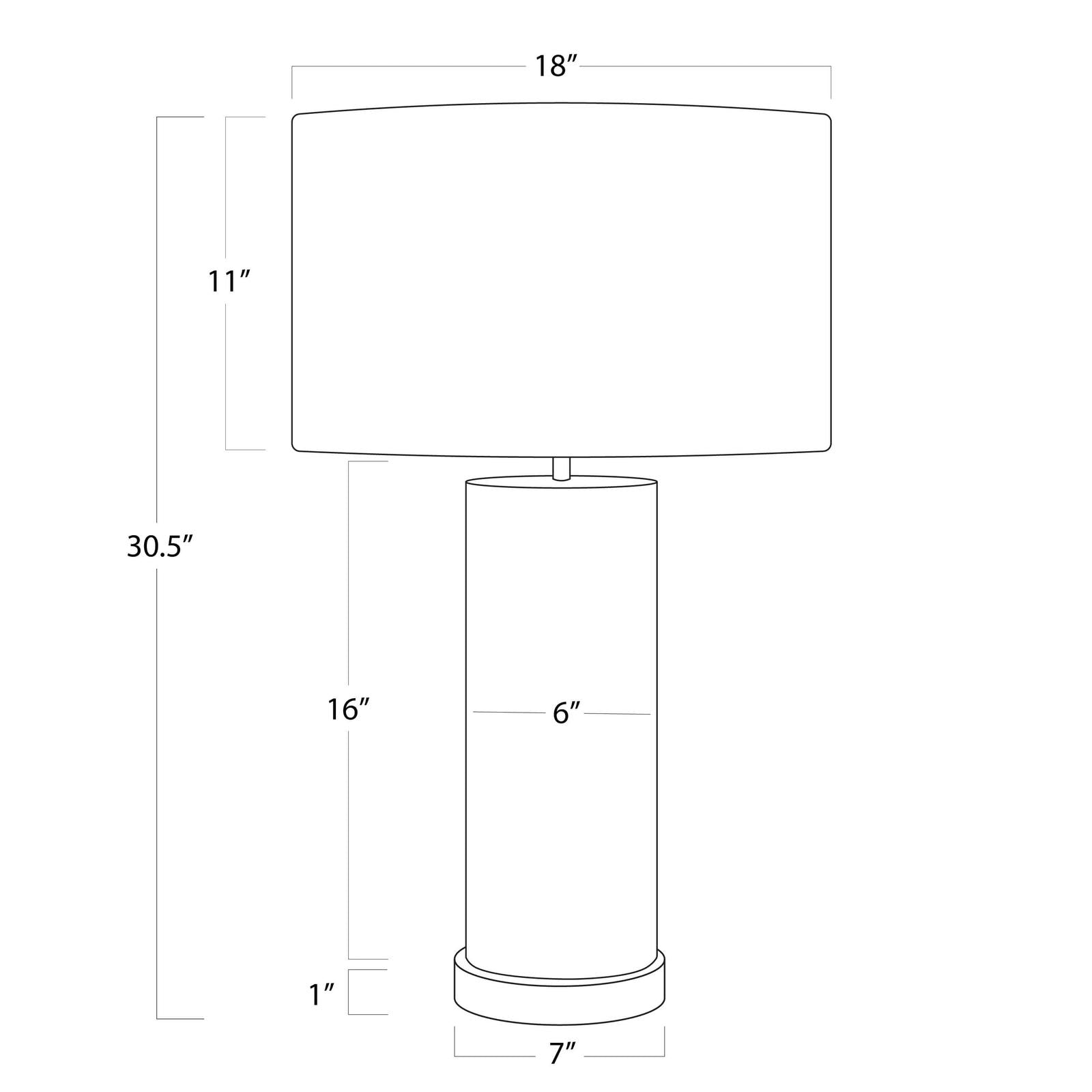 Andres Column Table Lamp