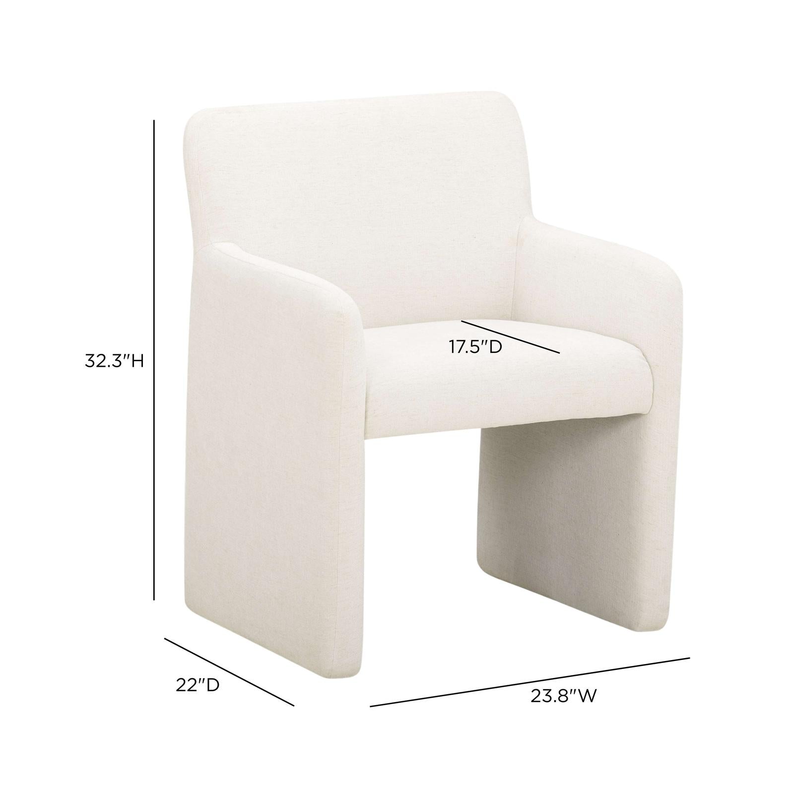 TOV Furniture Crawley Performance Linen Chenille Dining Chair