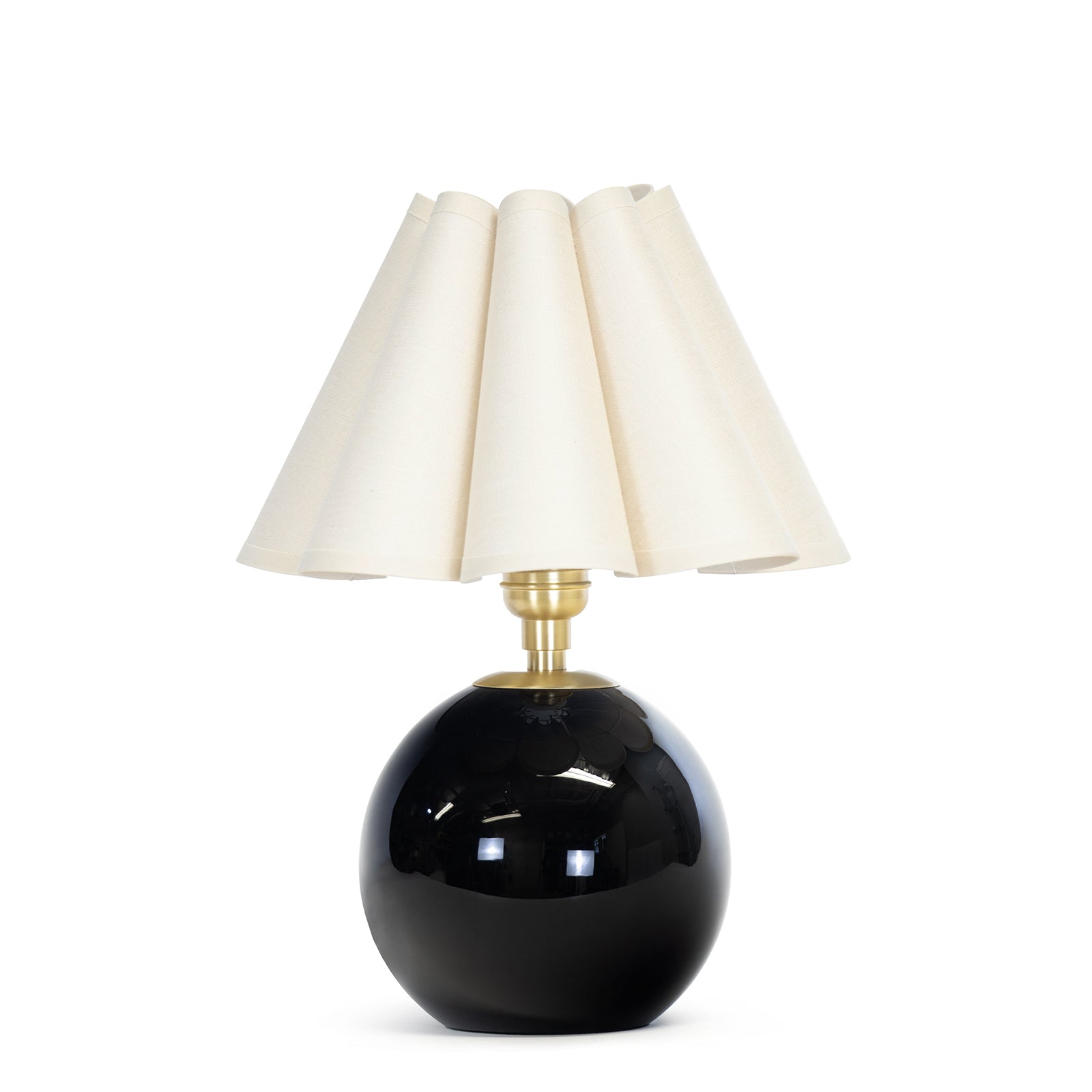 Giorgio Black Natural Brass Glass Mini Lamp
