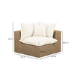 TOV Furniture Cali Performance Fabric & Wicker Outdoor Modular Components