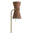 Gable Antique Natural Brass Floor Lamp