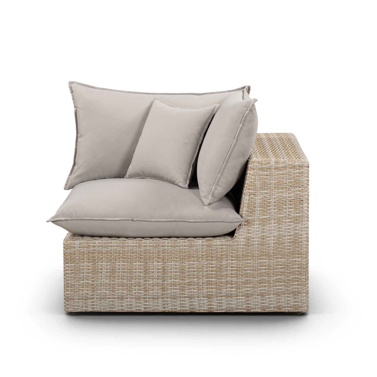 TOV Furniture Cali Performance Fabric & Wicker Outdoor Modular Components