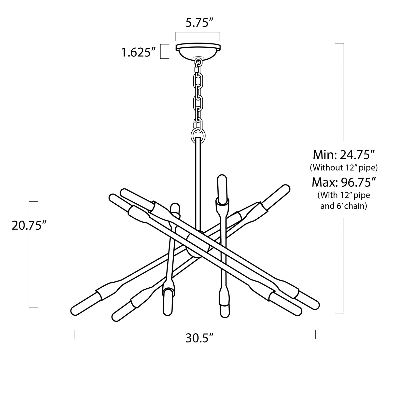Regina Andrew  Cob Small Chandelier