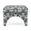 TOV Furniture Raji Leopard Performance Jacquard Ottoman