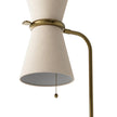 Gable Antique Natural Brass Floor Lamp
