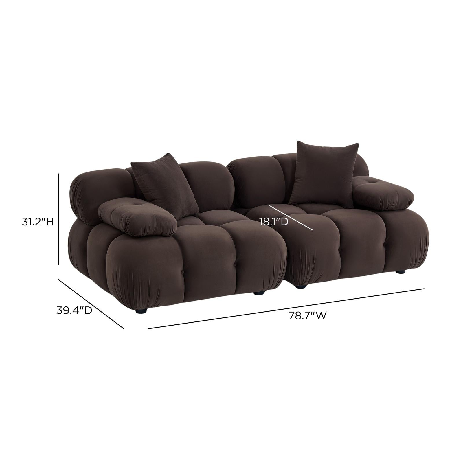 TOV Furniture Calliope Modular Loveseat