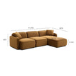 TOV Furniture Travie 4-Piece Modular Sectional